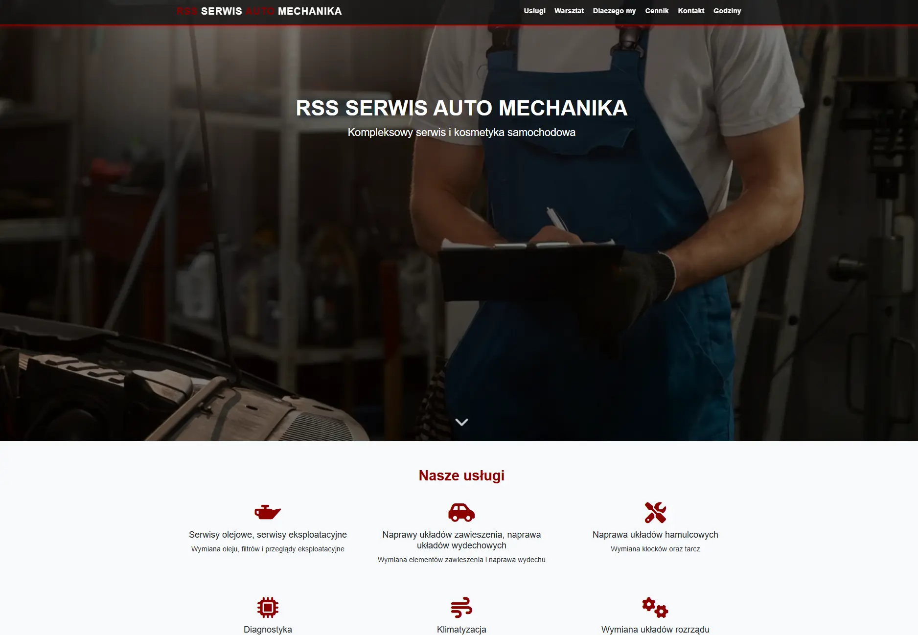 RSS serwis business card website